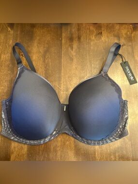 Montelle Intimates Bra Nights Out Sublime Spacer Bra Magenta Silver 36 F New